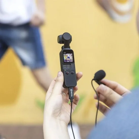 BOYA Lavalier mic dedicated for DJI OSMO POCKET V1, V2 - Black